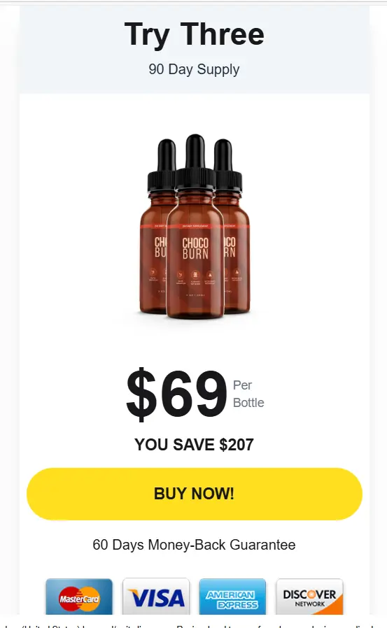 ChocoBurn - 3 Bottle